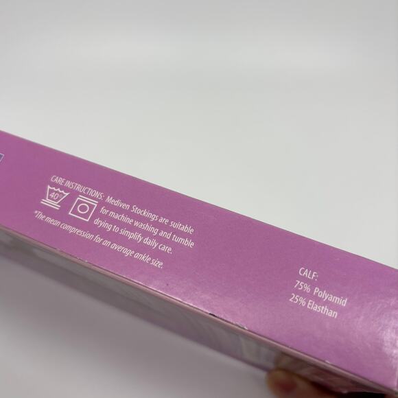 Mediven Plus Compression Stockings 20-30 mmHg Sz VII Open Toe Calf Beige Medical - Picture 5 of 9